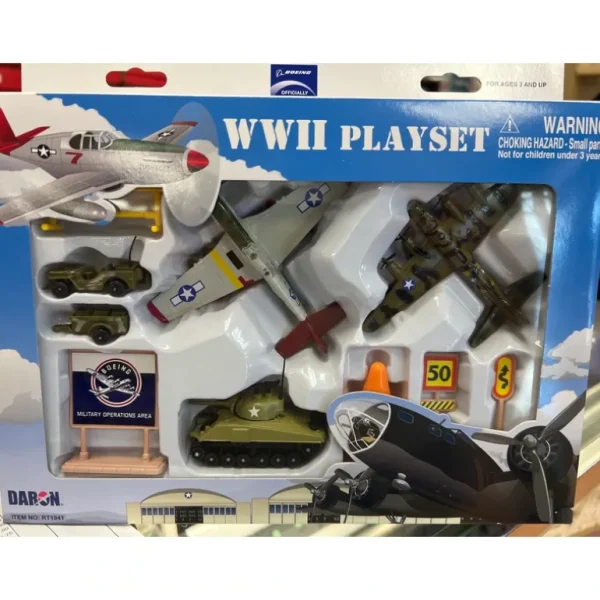 Daron WWII Playset - Miniature Marvels: Airplane Models & Painted Dice* Airplane Model