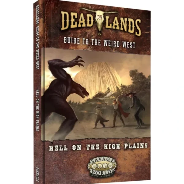 New Deadlands: The Weird West - Hell On The High Plains Swade S2P 10229 - Miniature Marvels: Airplane Models & Painted Dice Role-playing Game