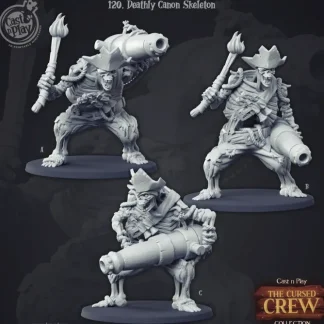 Best Deathly Cannon Skeleton Bundle - Miniature Marvels: Airplane Models & Painted Dice Miniature