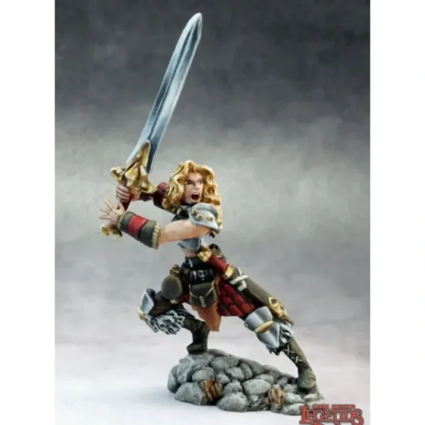 Fashion Deenah, Female Barbarian: Dark Heaven Legends RPR 03652 - Miniature Marvels: Airplane Models & Painted Dice Miniature