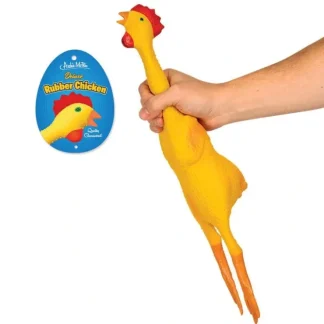 Cheap DELUXE RUBBER CHICKEN - Classic Fun Gag Joke HIGH QUALITY Toy - Archie McPhee - Miniature Marvels: Airplane Models & Painted Dice Egpull