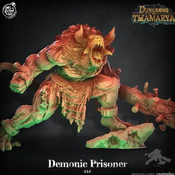 Online Demonic Prisoner - Miniature Marvels: Airplane Models & Painted Dice Miniature