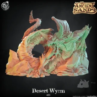 Online Desert Wyrm - Miniature Marvels: Airplane Models & Painted Dice Miniature