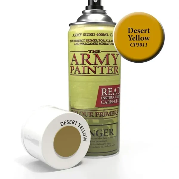 Hot Desert Yellow: Colour Primers TAP CP3011 - Miniature Marvels: Airplane Models & Painted Dice Paint
