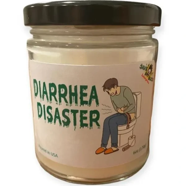 Sale DIARRHEA DISASTER Scented Candle - Fart Stink Ass Poop Bomb GaG Prank Joke Gift - Miniature Marvels: Airplane Models & Painted Dice Egpull