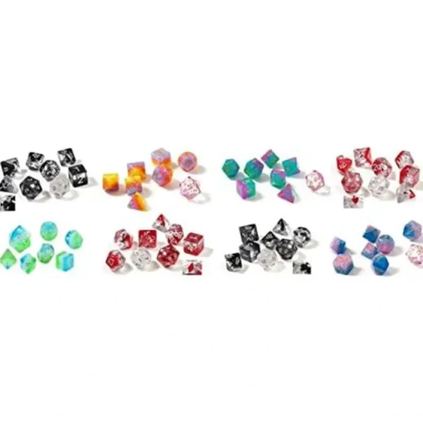 Fashion Dice Mixed Case of Dice Sets (16) SDZ 0005-09CS - Miniature Marvels: Airplane Models & Painted Dice Dice