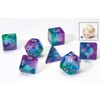 Best Sale Dice Set: Aurora Blue Layered Resin SDZ 0001-12 - Miniature Marvels: Airplane Models & Painted Dice Dice
