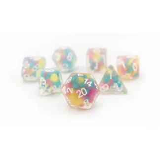 New Dice Set: Lucky Charm Glowworm SDZ 0006-05 - Miniature Marvels: Airplane Models & Painted Dice Dice