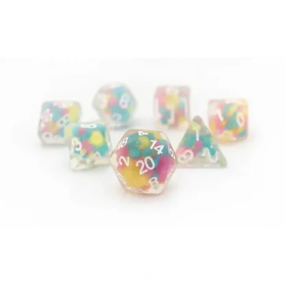 New Dice Set: Lucky Charm Glowworm SDZ 0006-05 - Miniature Marvels: Airplane Models & Painted Dice Dice