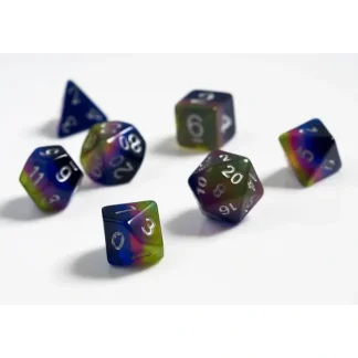 Flash Sale Dice Set: Pink + Green + Blue SDZ 0002-07 - Miniature Marvels: Airplane Models & Painted Dice Dice