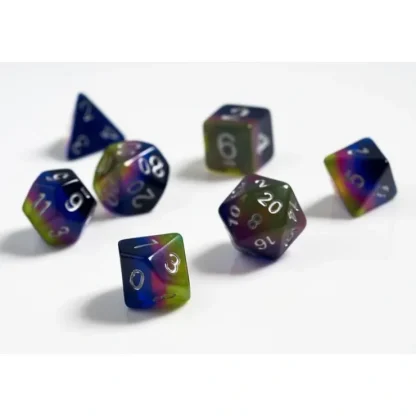 Flash Sale Dice Set: Pink + Green + Blue SDZ 0002-07 - Miniature Marvels: Airplane Models & Painted Dice Dice