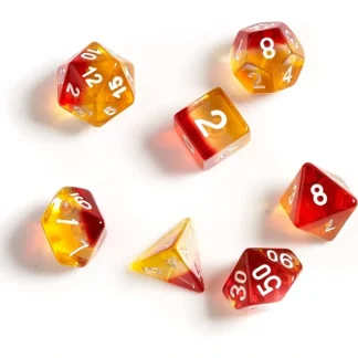Clearance Dice Set: Yellow + Red SDZ 0002-06 - Miniature Marvels: Airplane Models & Painted Dice Dice