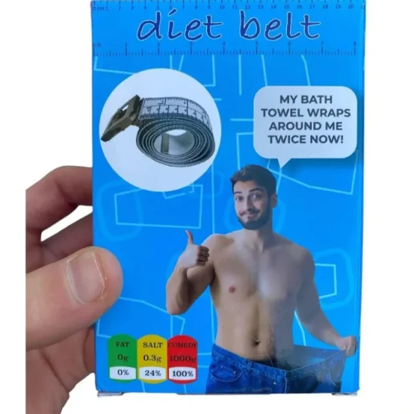 Sale Diet Belt - Funny Joke Gift! - LOSE WEIGHT or GET FAT Gag Santa Stocking Stuffer - Miniature Marvels: Airplane Models & Painted Dice Egpull