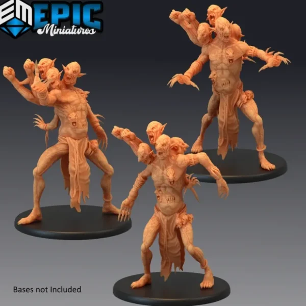 New Dire Trolls - Miniature Marvels: Airplane Models & Painted Dice Miniature