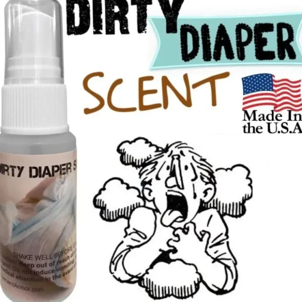 Best Sale DIRTY DIAPER Ass Stink Scent ~ Liquid Spray Mister Bottle - Fart Gag Prank Joke - Miniature Marvels: Airplane Models & Painted Dice Egpull