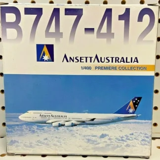 Dragon Models 5521 1:400 Ansett Australia Boeing 747-412 - Miniature Marvels: Airplane Models & Painted Dice* Airplane Model
