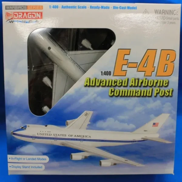 Dragon Models 56269 1:400 USAF E-4B Advanced Airborne Command Post - Miniature Marvels: Airplane Models & Painted Dice* Airplane Model