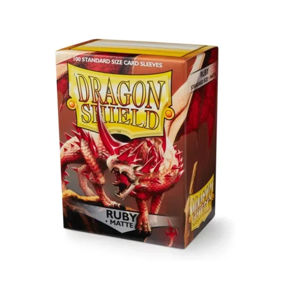Dragon Shield: Matte (100) Ruby "Rubis" ATM 11037 - Miniature Marvels: Airplane Models & Painted Dice* Shop All