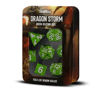 Cheap Dragon Storm Silicone Dice Set: Green Dragon Scales (7) - Miniature Marvels: Airplane Models & Painted Dice Dice