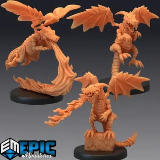 Best Dragon Whelp Constructs - Miniature Marvels: Airplane Models & Painted Dice Miniature