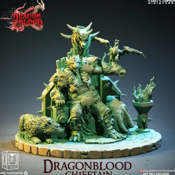 Best Dragonblood Chieftain - Miniature Marvels: Airplane Models & Painted Dice Miniature