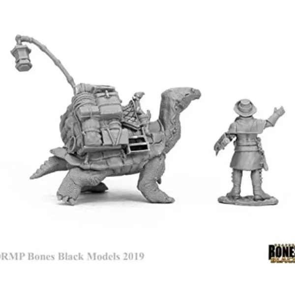 Fashion Dreadmere Tortoise & Drayman: Bones Black RPR 44053 - Miniature Marvels: Airplane Models & Painted Dice Miniature