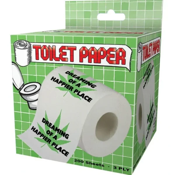 Best Sale Dreaming of A Happier Place Toilet Paper Roll - Marijuana Weed Pot Leaf Bathroom - Miniature Marvels: Airplane Models & Painted Dice Egpull