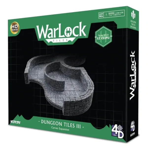 Dungeon Tile III - Curves: WarLock Tiles - WizKids 4D Settings WZK 16516 - Miniature Marvels: Airplane Models & Painted Dice* Miniature
