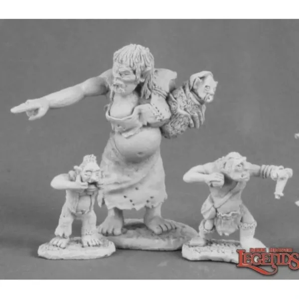 Discount Dungeon Tribes - Orc Matron and Brood: Dark Heaven Legends RPR 03511 - Miniature Marvels: Airplane Models & Painted Dice Miniature