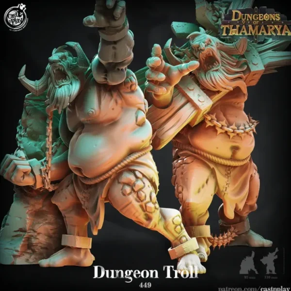 Best Sale Dungeon Troll - Miniature Marvels: Airplane Models & Painted Dice Miniature