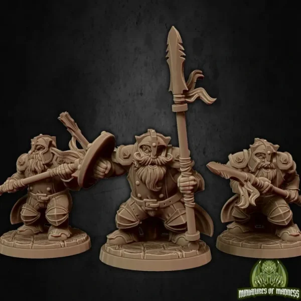 Best Dwarf Soldier Set 2 With Helmets - Miniature Marvels: Airplane Models & Painted Dice Miniature