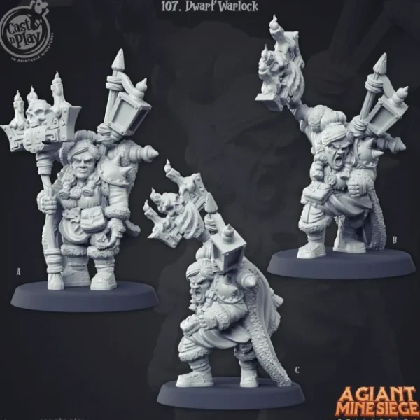 Cheap Dwarf Warlock - Miniature Marvels: Airplane Models & Painted Dice Miniature