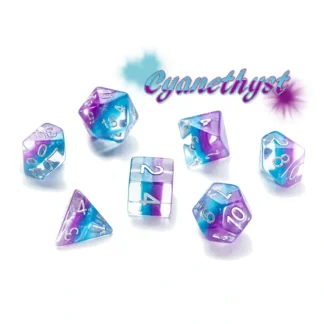 Online Eclipse Dice: "Cyanethyst" GKG E0530 - Miniature Marvels: Airplane Models & Painted Dice Dice