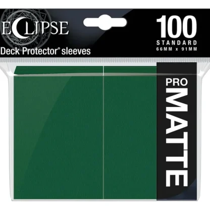 Store Eclipse Matte Standard Sleeves: Forest Green (100) - Miniature Marvels: Airplane Models & Painted Dice Accessories