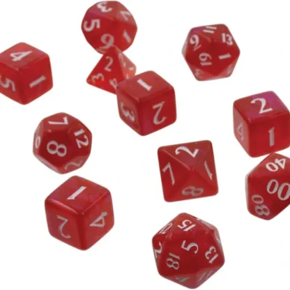 Cheap Eclipse: Poly 11 Dice Set- Apple Red - Miniature Marvels: Airplane Models & Painted Dice Accessories