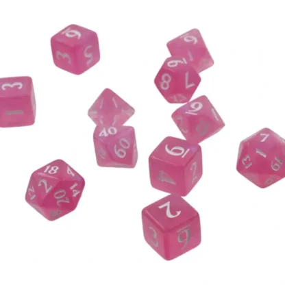 Best Sale Eclipse: Poly 11 Dice Set- Hot Pink - Miniature Marvels: Airplane Models & Painted Dice Accessories
