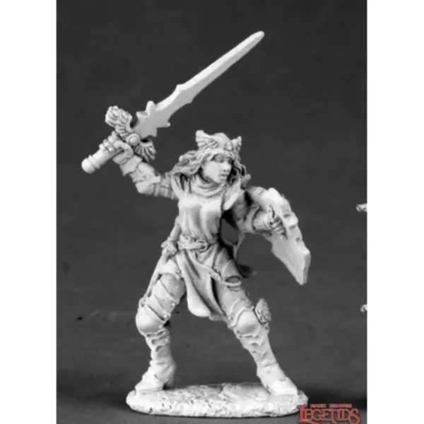 Online Elise, Good Female Knight: Dark Heaven Legends RPR 03520 - Miniature Marvels: Airplane Models & Painted Dice Miniature