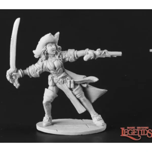 Cheap Elizabeth, Female Pirate Captain: Dark Heaven Legends RPR 03666 - Miniature Marvels: Airplane Models & Painted Dice Miniature