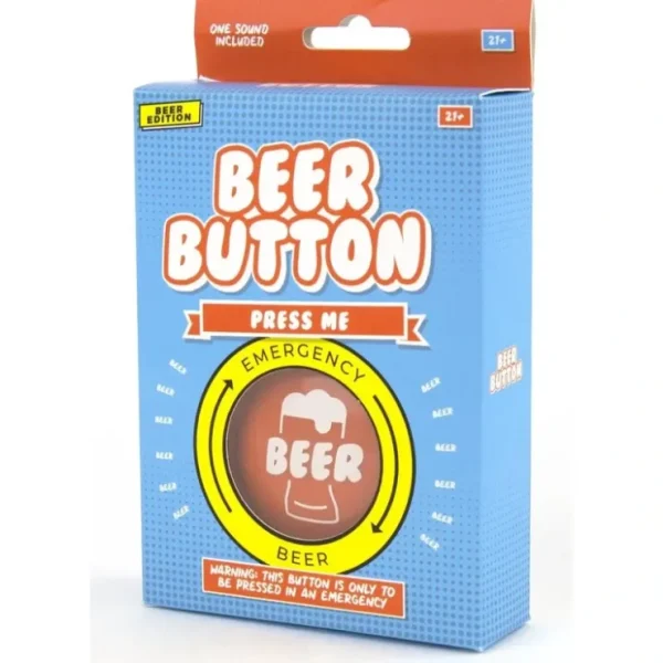 Outlet EMERGENCY BEER BUTTON - Funny Talking Gag Joke Bar Drinking Gift for MEN! - Miniature Marvels: Airplane Models & Painted Dice Egpull