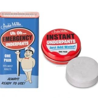 Online 1 Emergency Underpants + 1 Instant Undies ~ COMBO SET - Archie McPhee - Miniature Marvels: Airplane Models & Painted Dice Egpull