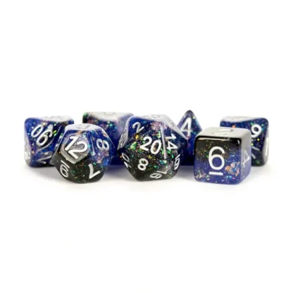 Cheap Eternal Blue/Black 16mm Resin Poly Set MET 632 - Miniature Marvels: Airplane Models & Painted Dice Dice