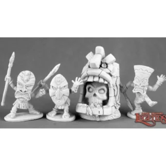 Shop Evil Shrine & Pygmy Savages: Dark Heaven Legends RPR 03497 - Miniature Marvels: Airplane Models & Painted Dice Miniature