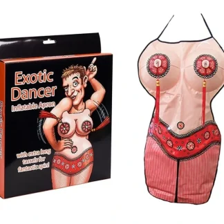 Fashion Exotic Dancer Inflatable Boobs Kitchen Costume Apron - Blow Up Boobies & Tassels - Miniature Marvels: Airplane Models & Painted Dice Egpull