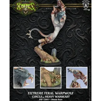 Online Extreme Feral Warpwolf: Circle Orboros - Warbeast PIP 72093 - Miniature Marvels: Airplane Models & Painted Dice Miniature