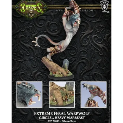 Online Extreme Feral Warpwolf: Circle Orboros - Warbeast PIP 72093 - Miniature Marvels: Airplane Models & Painted Dice Miniature