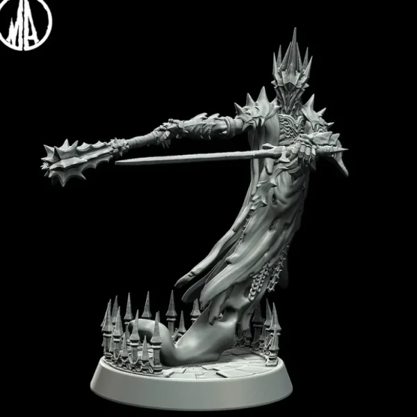 Fashion Fallen Wraithlord Commanding - Miniature Marvels: Airplane Models & Painted Dice Miniature