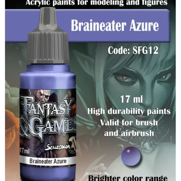 Hot Fantasy & Games: Braineater Azure S75 SFG-12 - Miniature Marvels: Airplane Models & Painted Dice Paint