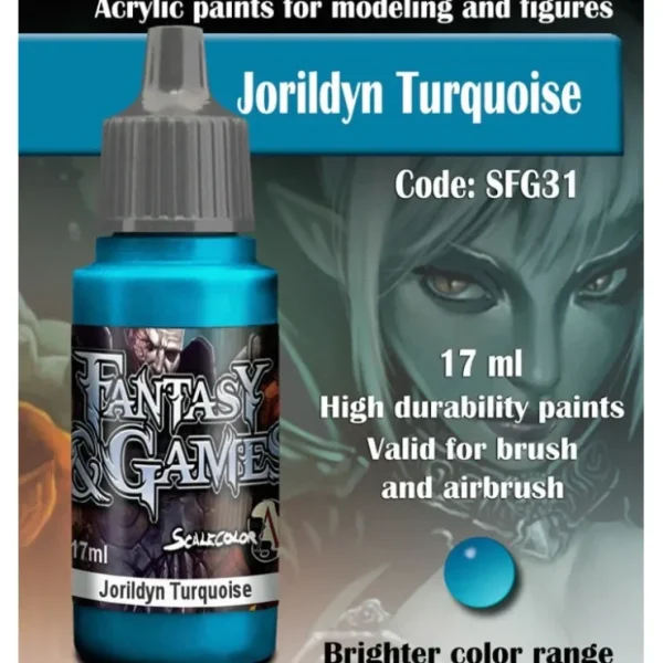 Best Sale Fantasy & Games: Jorildyn Turquoise S75 SFG-31 - Miniature Marvels: Airplane Models & Painted Dice Paint