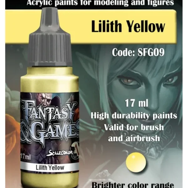 Online Fantasy & Games: Lilith Yellow S75 SFG-09 - Miniature Marvels: Airplane Models & Painted Dice Paint