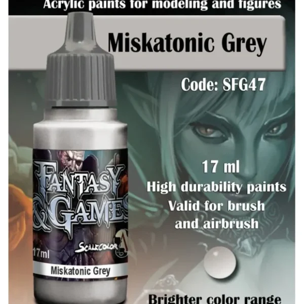 Best Fantasy & Games: Miskatonic Grey S75 SFG-47 - Miniature Marvels: Airplane Models & Painted Dice Paint